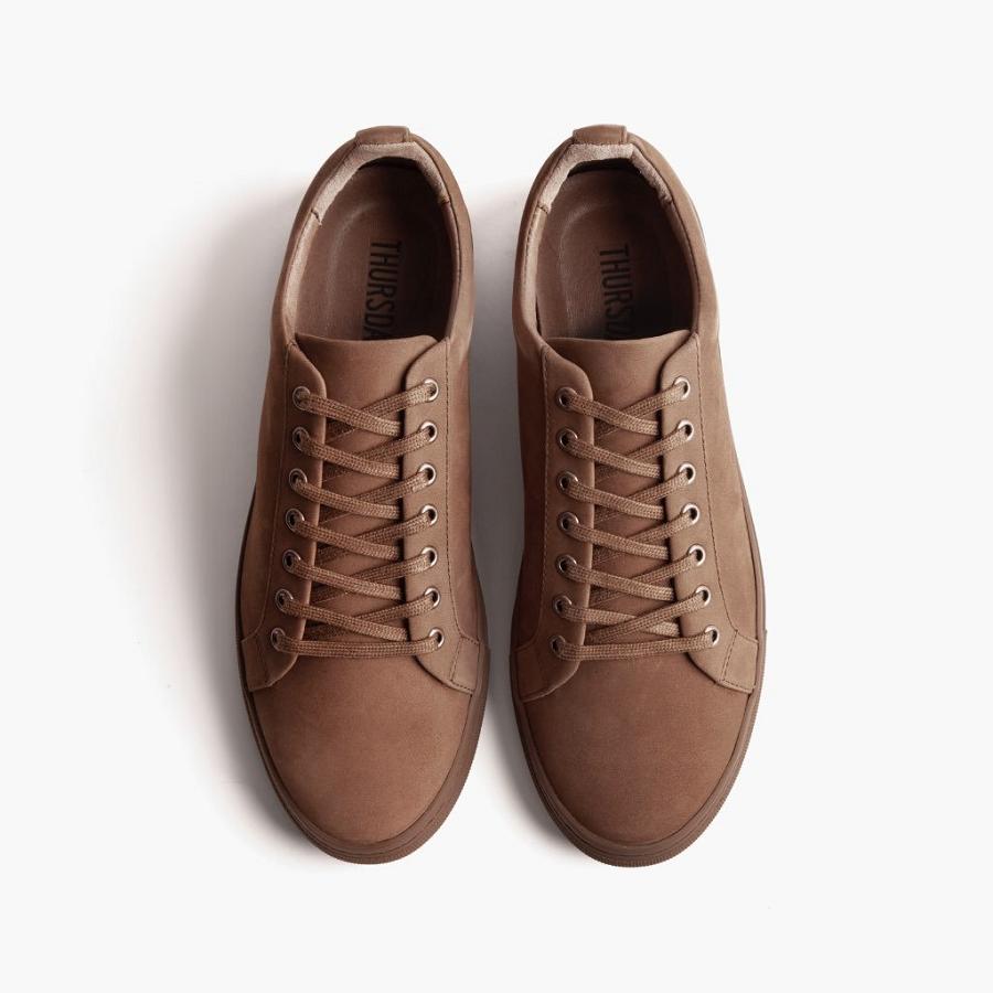 Scarpe Da Ginnastica Thursday Boots Premier Low Tops Nubuck Uomo Marroni | IT228LIS