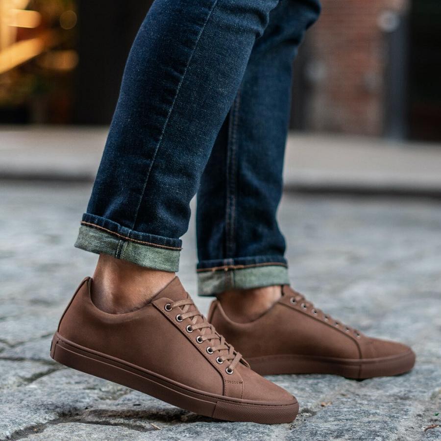 Scarpe Da Ginnastica Thursday Boots Premier Low Tops Nubuck Uomo Marroni | IT228LIS