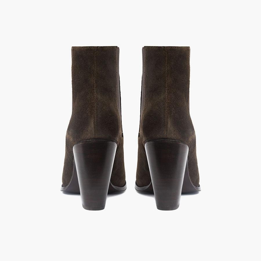 Stivaletti Chelsea Thursday Boots Avenue Scamosciate Donna Verde Oliva | IT184AHK