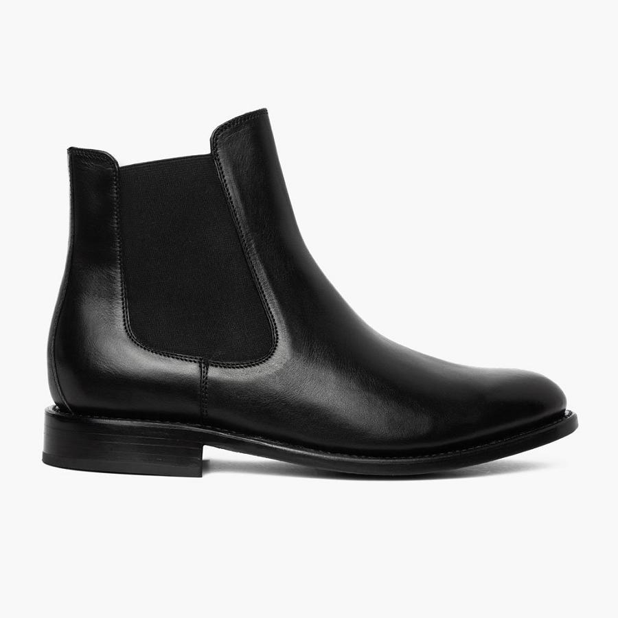 Stivaletti Chelsea Thursday Boots Cavalier Pelle Uomo Nere | IT17CTV