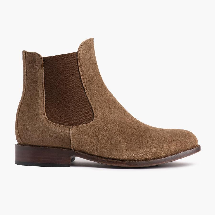 Stivaletti Chelsea Thursday Boots Cavalier Scamosciate Uomo Marroni | IT23HAP