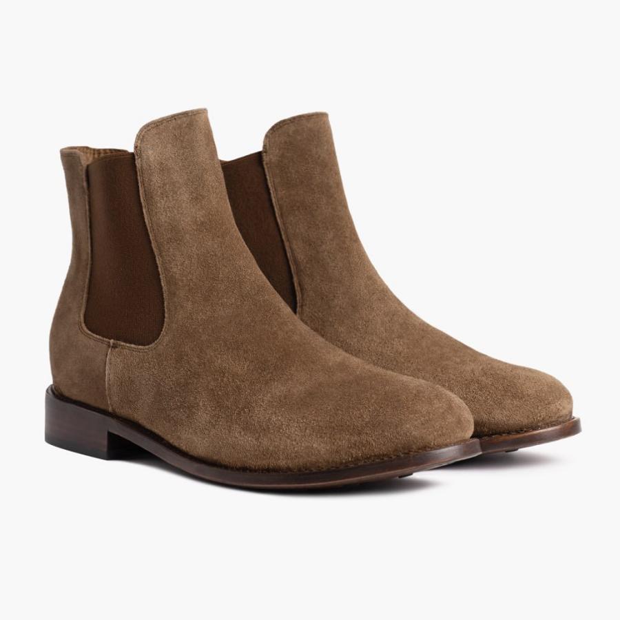 Stivaletti Chelsea Thursday Boots Cavalier Scamosciate Uomo Marroni | IT23HAP