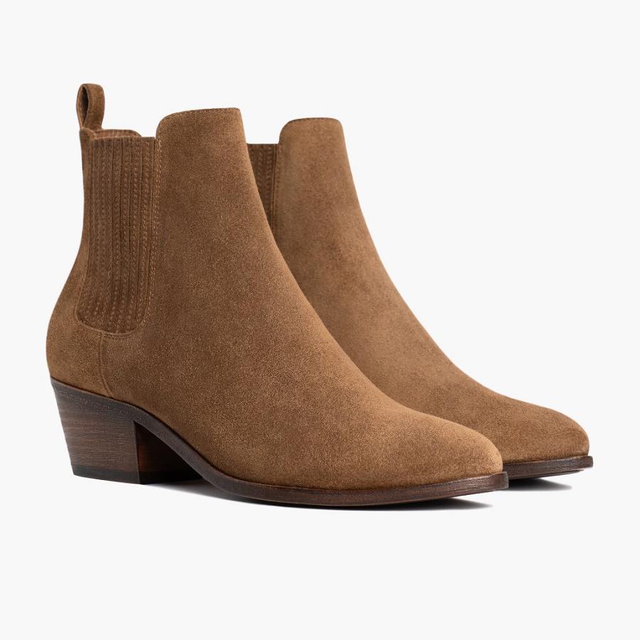 Stivaletti Chelsea Thursday Boots Dreamer Scamosciate Donna Marroni | IT360JPQ