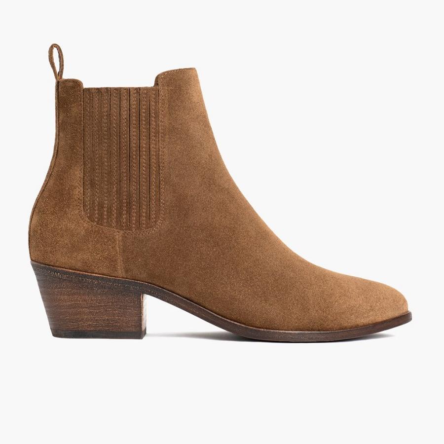 Stivaletti Chelsea Thursday Boots Dreamer Scamosciate Donna Marroni | IT360JPQ