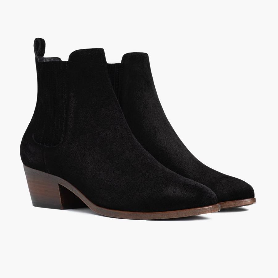 Stivaletti Chelsea Thursday Boots Dreamer Scamosciate Donna Nere | IT361HAP