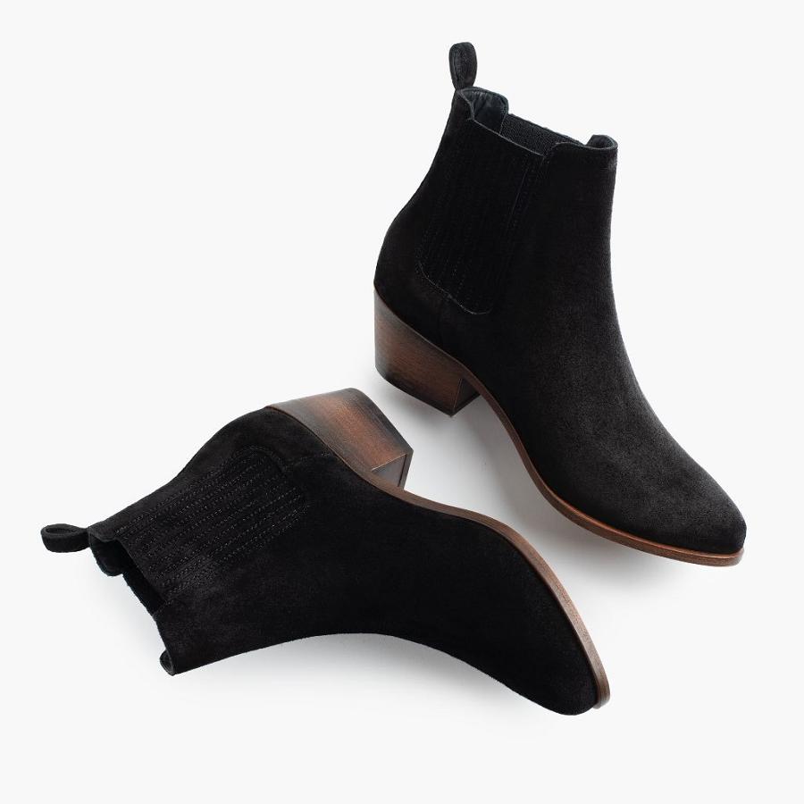 Stivaletti Chelsea Thursday Boots Dreamer Scamosciate Donna Nere | IT361HAP