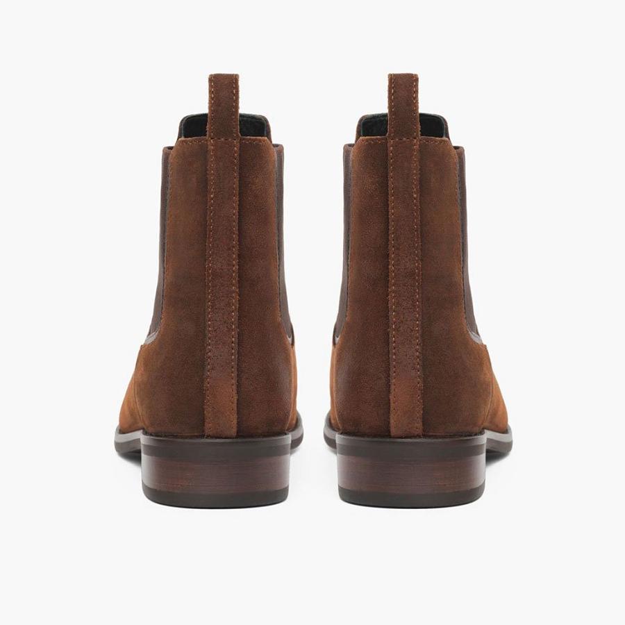 Stivaletti Chelsea Thursday Boots Duchess Scamosciate Donna Caffè | IT366AHK