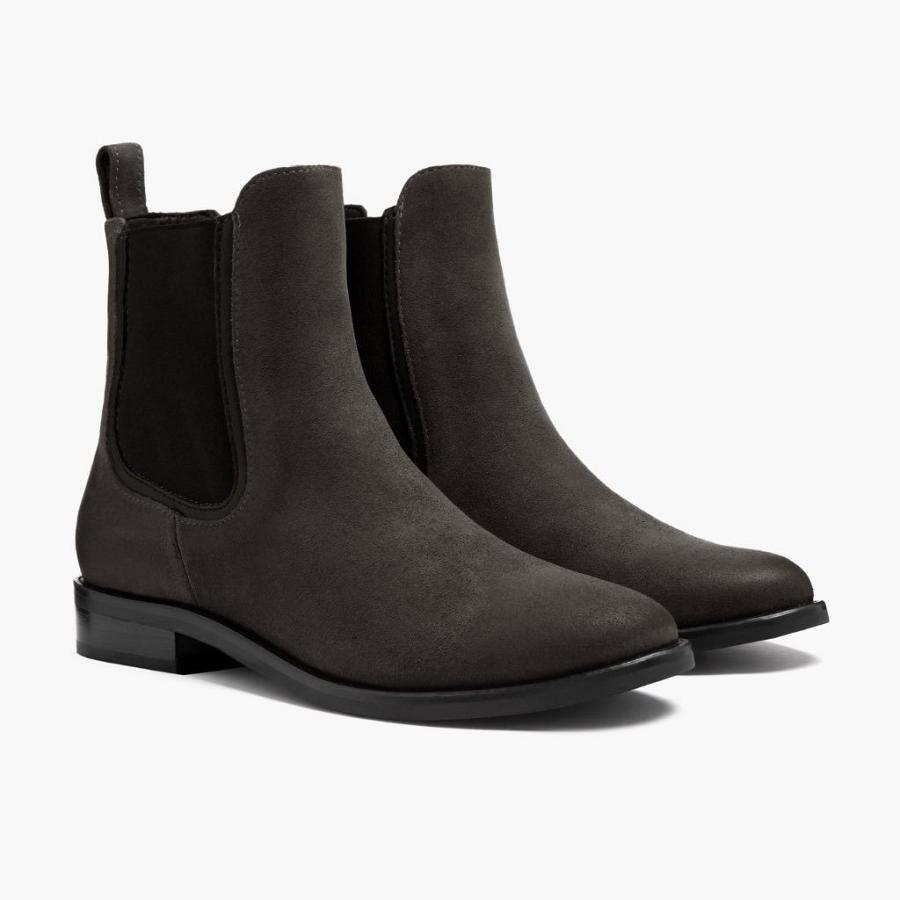 Stivaletti Chelsea Thursday Boots Duchess Scamosciate Donna Grigie | IT368OKI