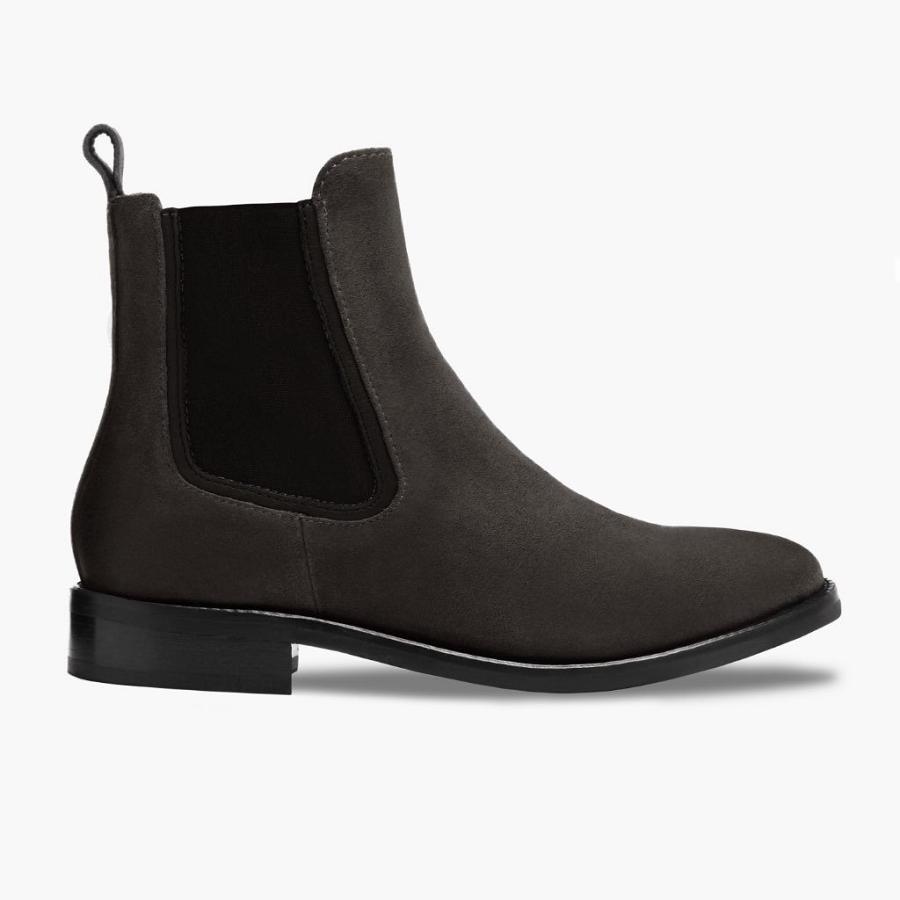 Stivaletti Chelsea Thursday Boots Duchess Scamosciate Donna Grigie | IT368OKI