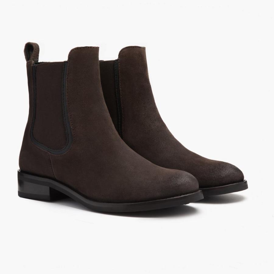 Stivaletti Chelsea Thursday Boots Duchess Scamosciate Donna Corallo Marroni | IT370UZG