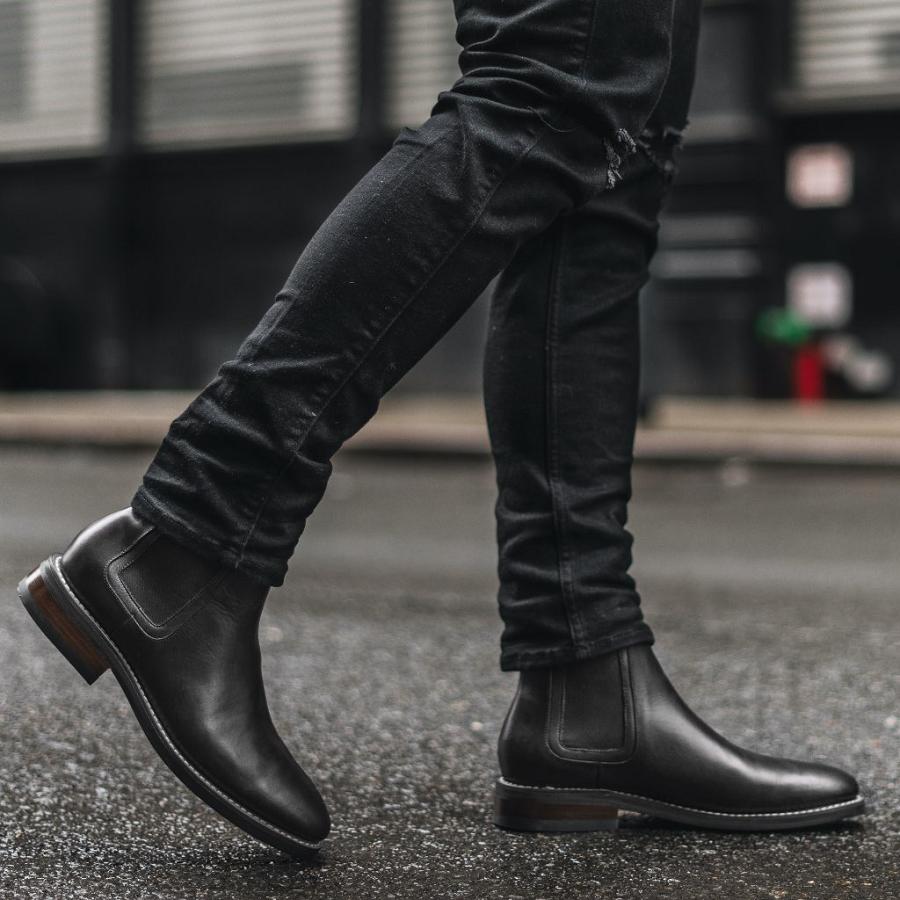 Stivaletti Chelsea Thursday Boots Duke Pelle Uomo Nere | IT25FDN