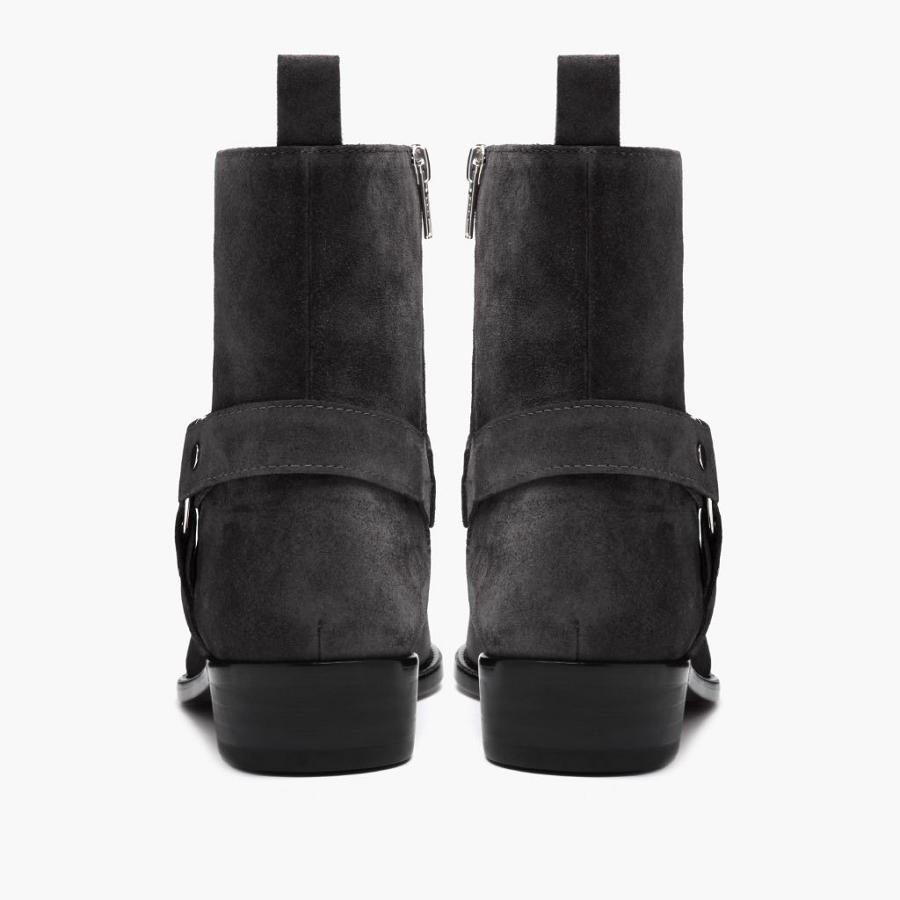 Stivaletti Chelsea Thursday Boots Harness Scamosciate Uomo Grigie | IT32UZG