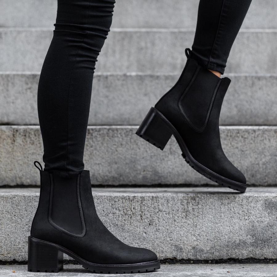 Stivaletti Chelsea Thursday Boots Knockout Pelle Donna Nere | IT376QMA