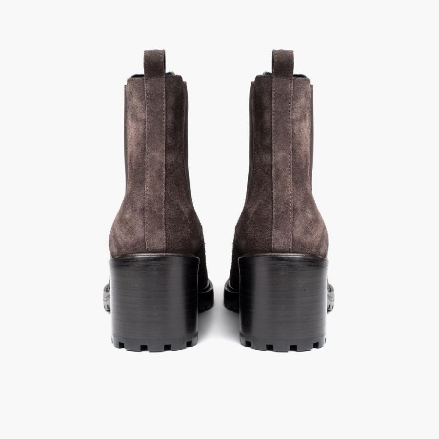 Stivaletti Chelsea Thursday Boots Knockout Scamosciate Donna Grigie | IT378NWY