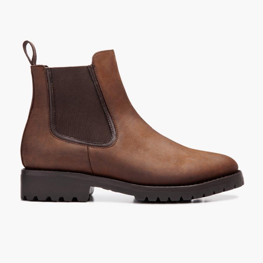 Stivaletti Chelsea Thursday Boots Legend Pelle Uomo Marroni | IT33YXF