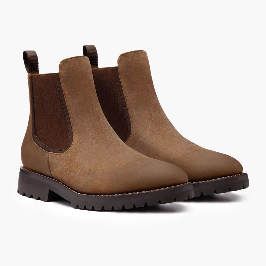 Stivaletti Chelsea Thursday Boots Legend Scamosciate Uomo Marroni | IT36EBC