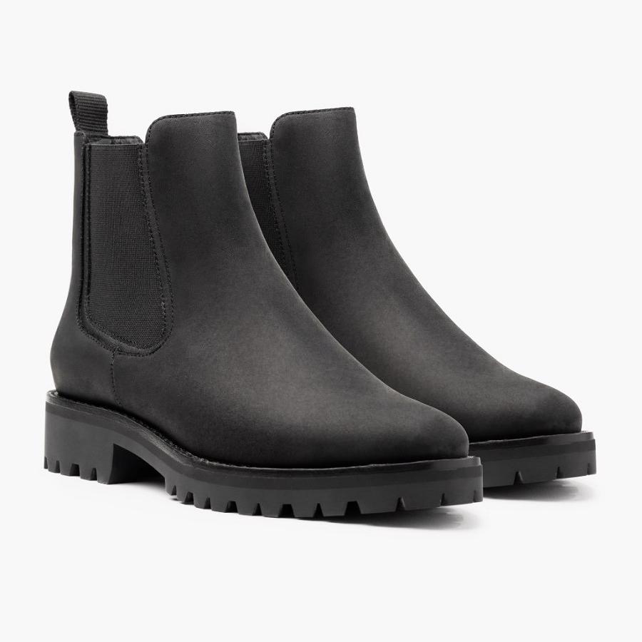 Stivaletti Chelsea Thursday Boots Legend Pelle Donna Nere | IT393PJJ