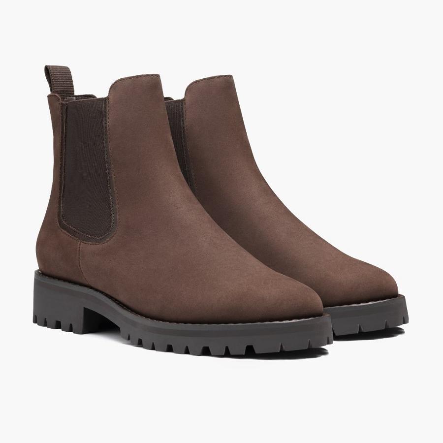 Stivaletti Chelsea Thursday Boots Legend Nubuck Donna Marroni | IT395ILH