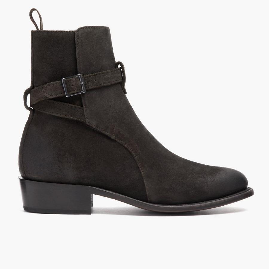 Stivaletti Chelsea Thursday Boots Rogue Scamosciate Uomo Nere | IT37WNB