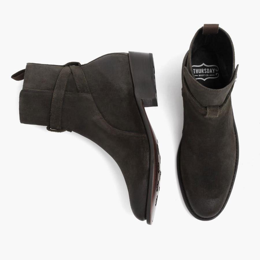 Stivaletti Chelsea Thursday Boots Rogue Scamosciate Uomo Nere | IT37WNB