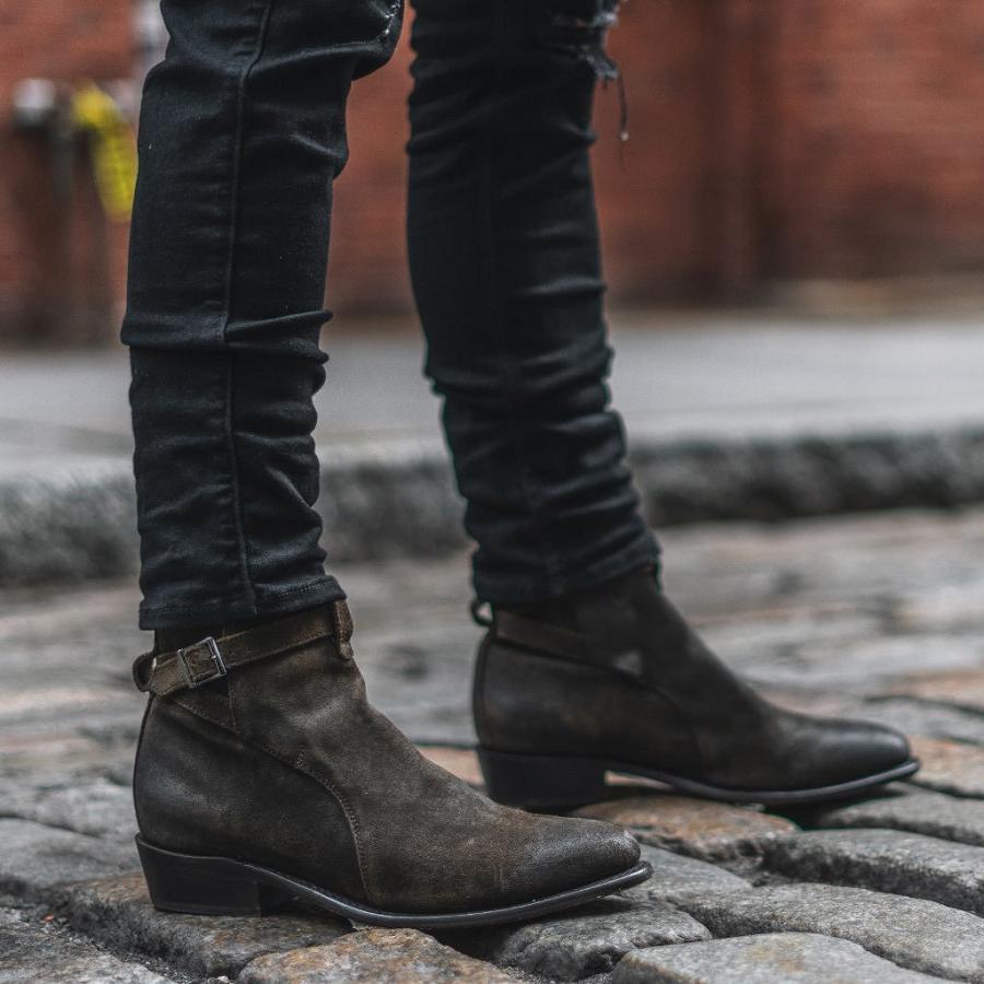 Stivaletti Chelsea Thursday Boots Rogue Scamosciate Uomo Nere | IT37WNB