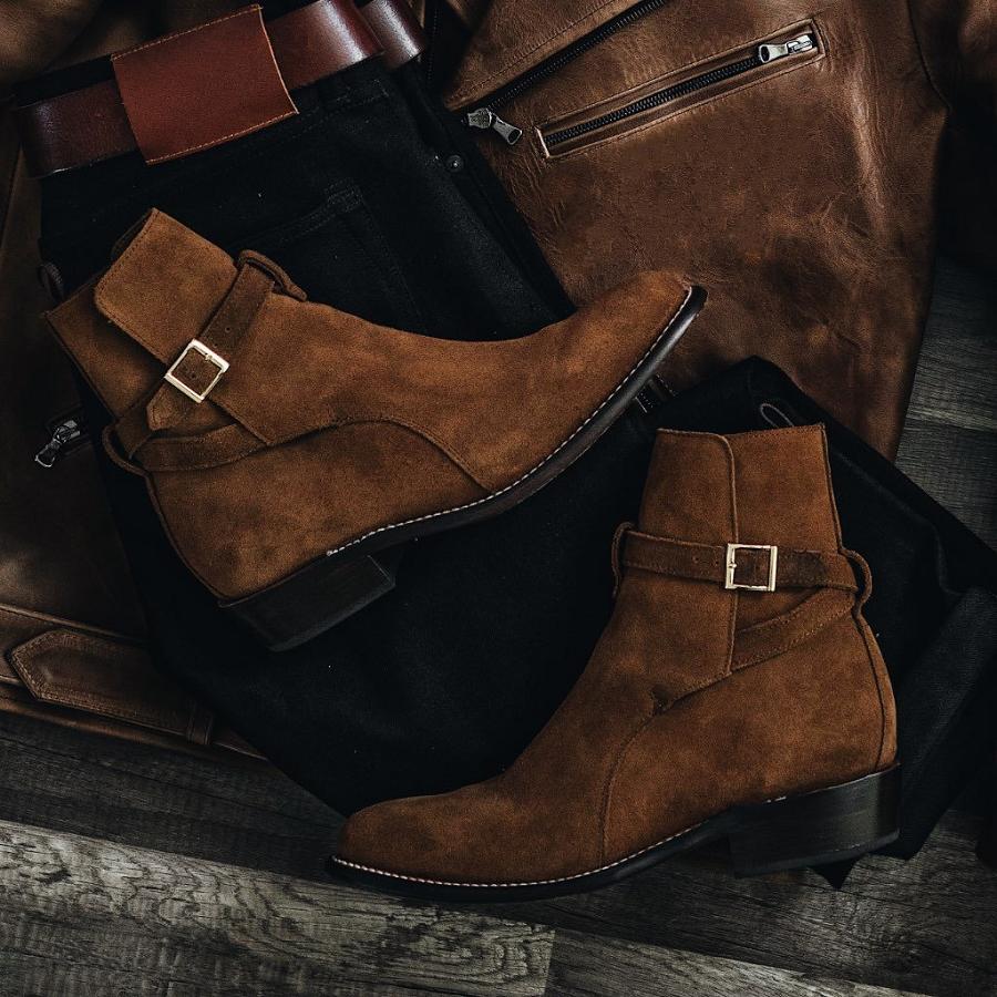 Stivaletti Chelsea Thursday Boots Rogue Scamosciate Rugged & Resilient Uomo Caffè | IT40NWY