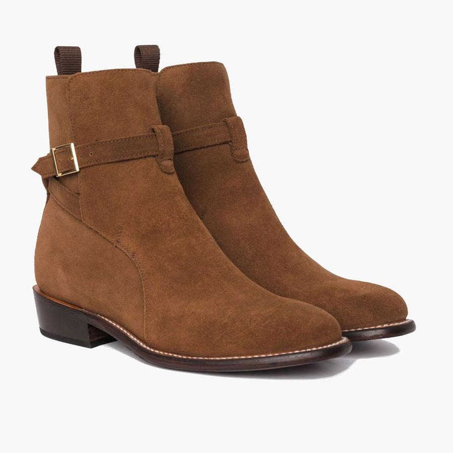 Stivaletti Chelsea Thursday Boots Rogue Scamosciate Rugged & Resilient Uomo Caffè | IT40NWY