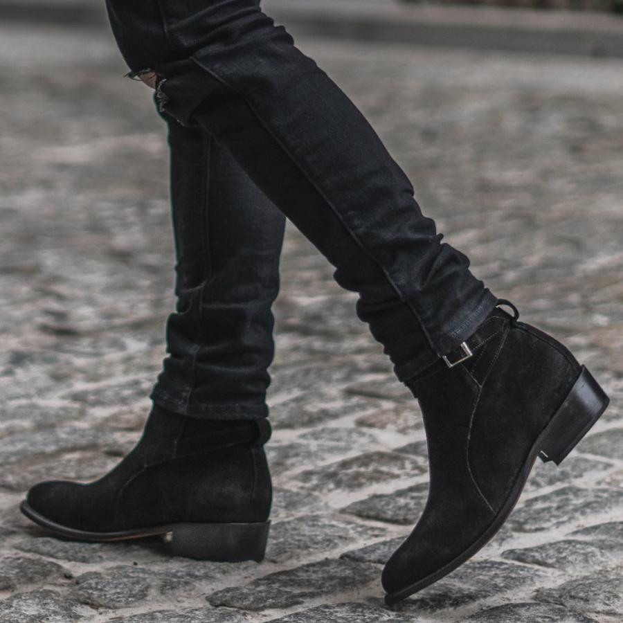 Stivaletti Chelsea Thursday Boots Rogue Scamosciate Rugged & Resilient Uomo Nere | IT42VRW