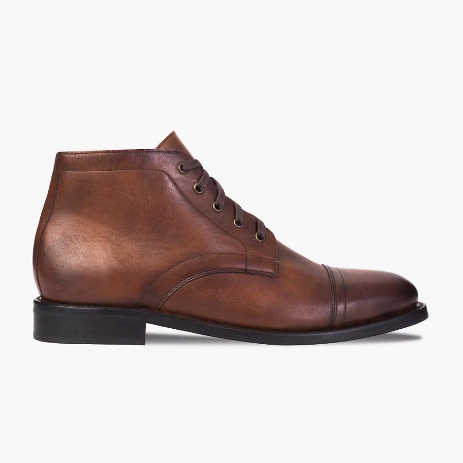 Stivali Chukka Thursday Boots Cadet Pelle Uomo Marroni | IT43CTV