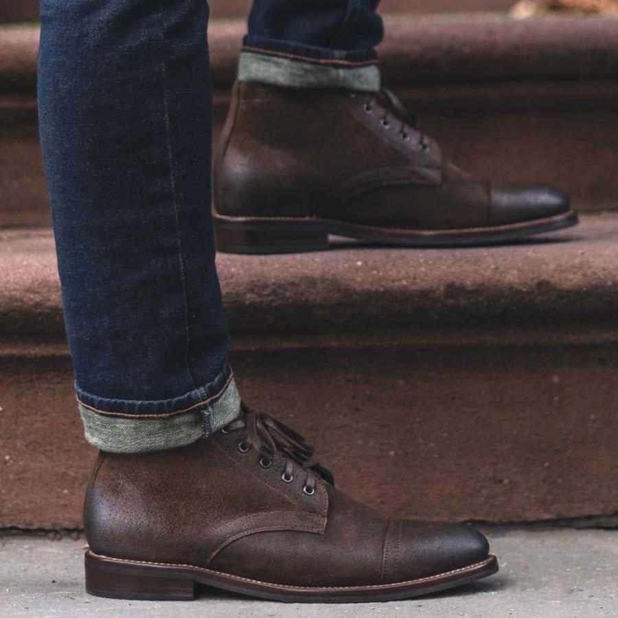 Stivali Chukka Thursday Boots Cadet Scamosciate Uomo Caffè | IT47KOR