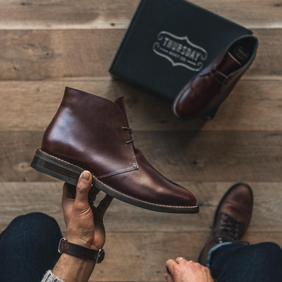 Stivali Chukka Thursday Boots Scout Pelle Uomo Caffè | IT55PJJ