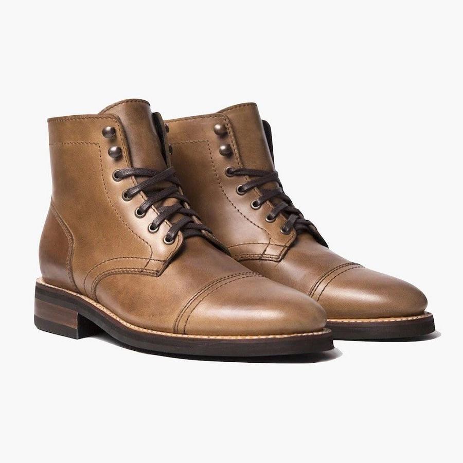 Stivali Stringati Thursday Boots Captain Pelle Uomo Marroni | IT71ZUT