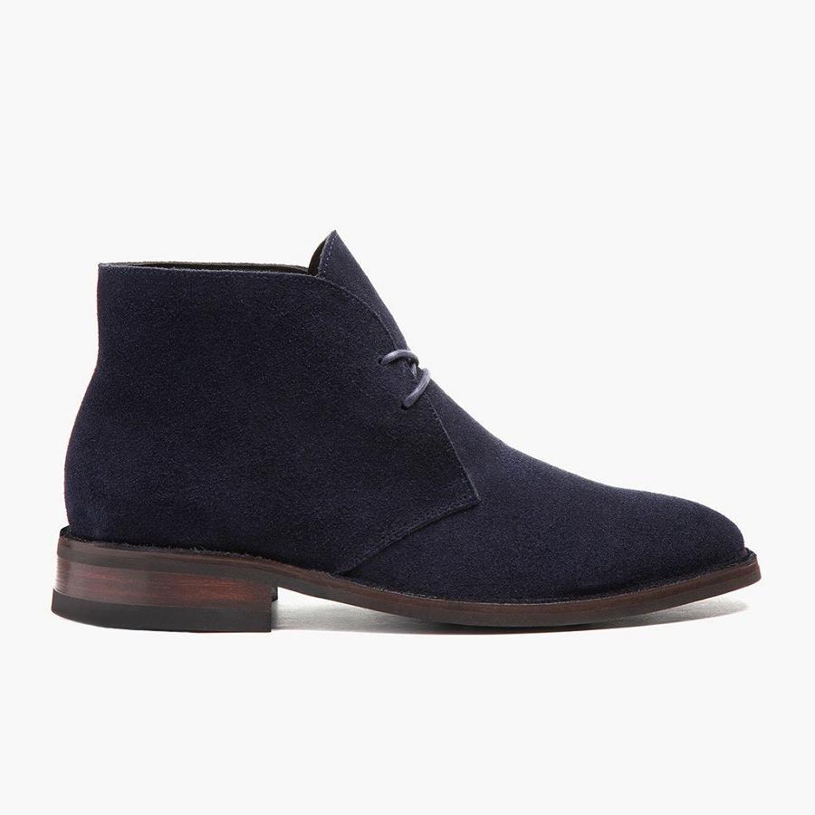 Stivali Stringati Thursday Boots Scout Scamosciate Uomo Blu | IT127HAP