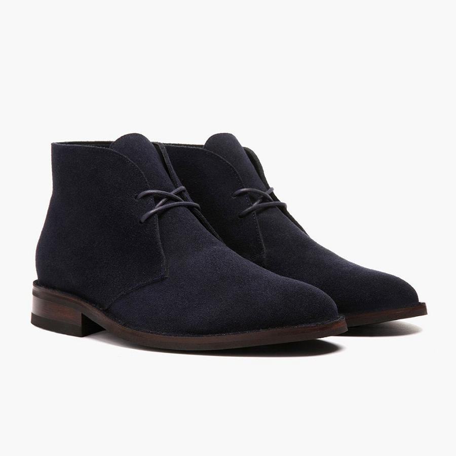 Stivali Stringati Thursday Boots Scout Scamosciate Uomo Blu | IT127HAP