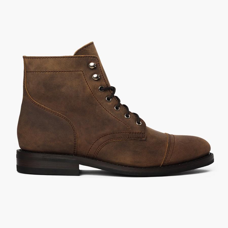 Stivali Thursday Boots Captain Pelle Classiche Rugged & Resilient Uomo Marroni | IT141WNB