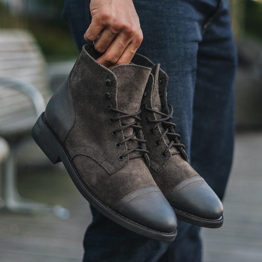 Stivali Thursday Boots Captain Pelle Classiche Rugged & Resilient Uomo Verde Oliva | IT142QMA