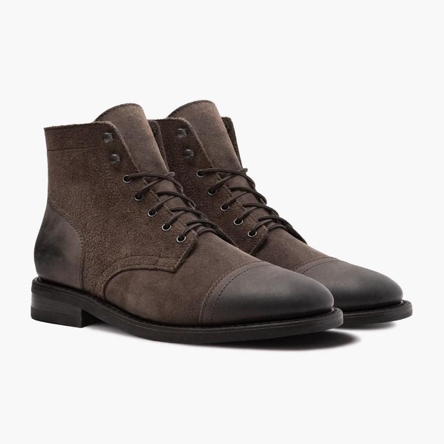 Stivali Thursday Boots Captain Pelle Classiche Rugged & Resilient Uomo Verde Oliva | IT142QMA