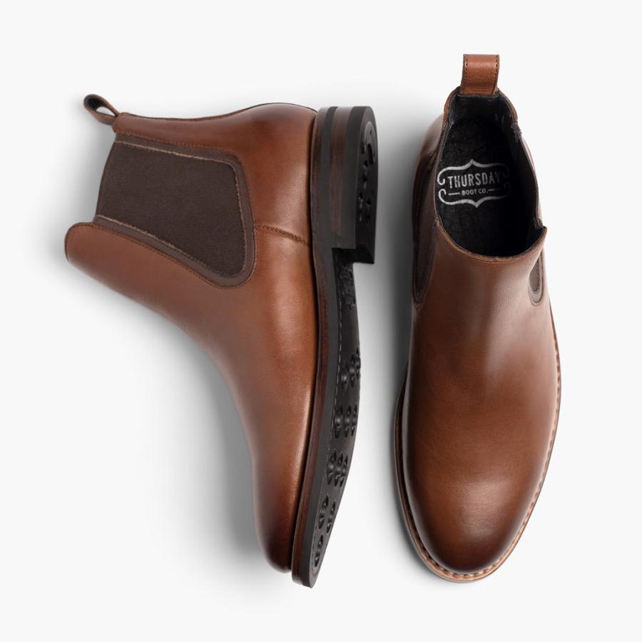 Stivali Thursday Boots Duke Pelle Uomo Marroni | IT161ILH