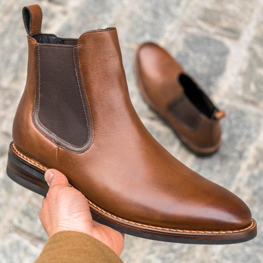 Stivali Thursday Boots Duke Pelle Uomo Marroni | IT161ILH