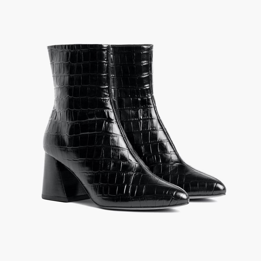 Stivali Thursday Boots Heartbreaker Pelle Donna Nere | IT390DFM7