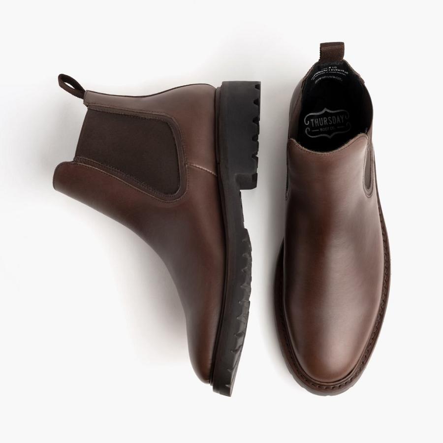 Stivali Thursday Boots Legend Pelle Uomo Marroni | IT192EBC