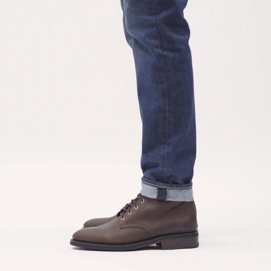 Stivali Thursday Boots President Pelle Rugged & Resilient Uomo Bordeaux | IT205HAP