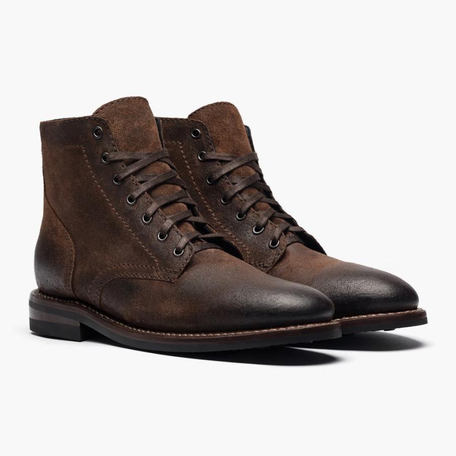 Stivali Thursday Boots President Scamosciate Rugged & Resilient Uomo Caffè | IT208DFM