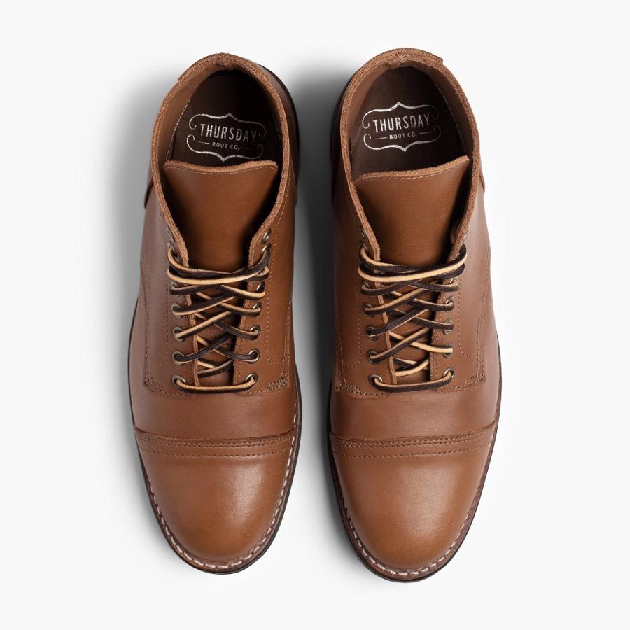 Stivali Thursday Boots Vanguard Pelle Uomo Marroni | IT213ILH