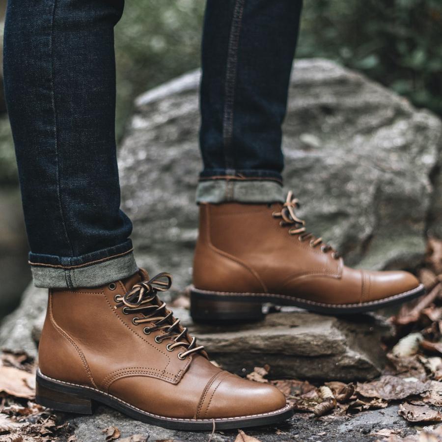 Stivali Thursday Boots Vanguard Pelle Uomo Marroni | IT213ILH