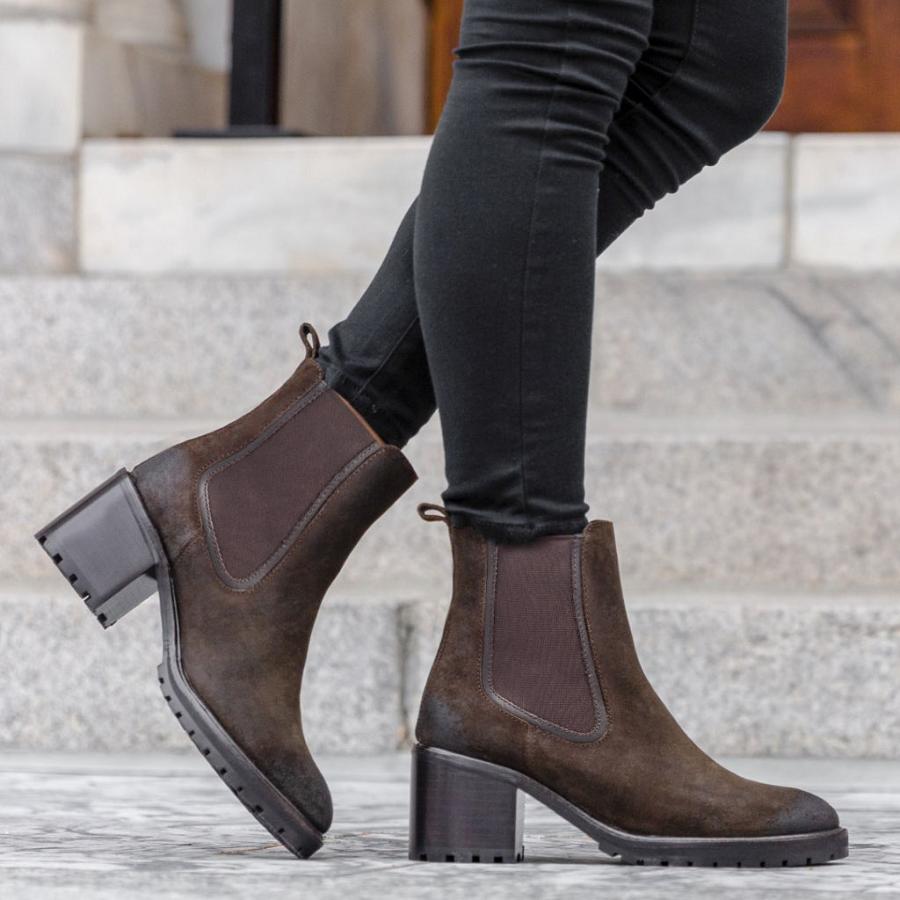 Tacchi Alti Thursday Boots Boots Knockout Scamosciate Donna Verde Oliva | IT405BEX