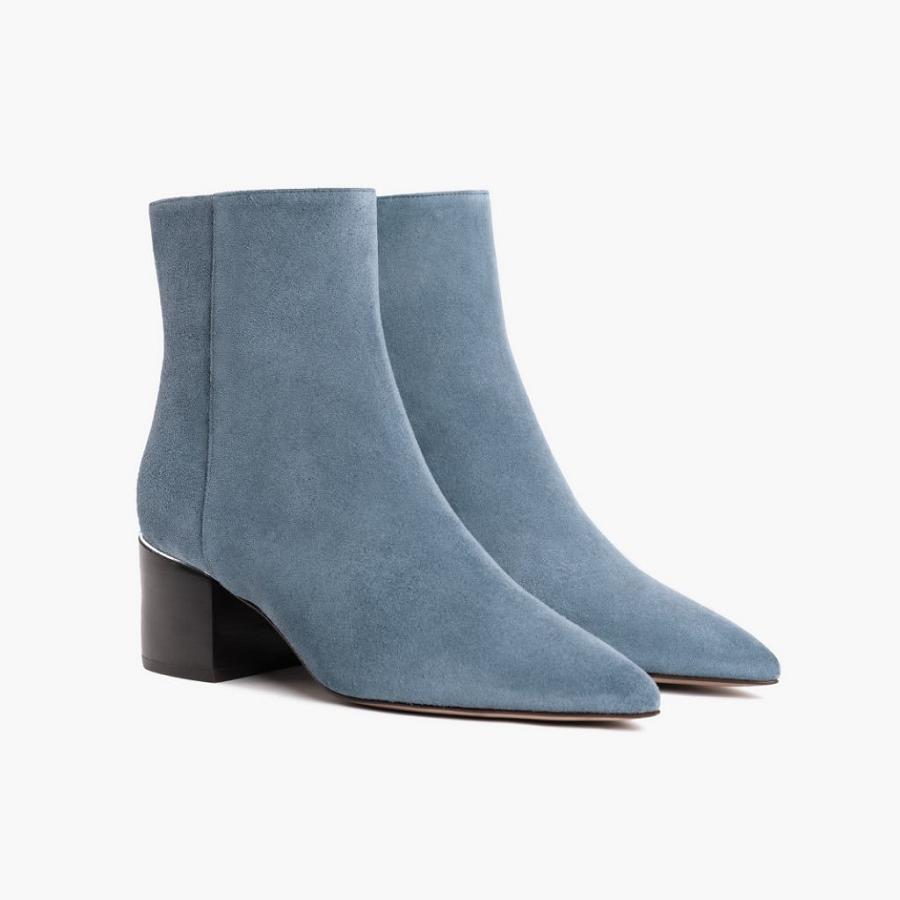 Tacchi Alti Thursday Boots Boots Luna Scamosciate Donna Blu | IT413HAP