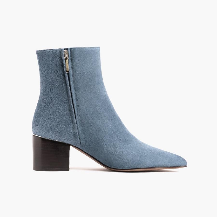 Tacchi Alti Thursday Boots Boots Luna Scamosciate Donna Blu | IT413HAP