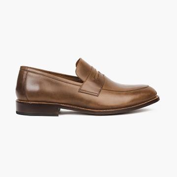 Scarpe Barca Thursday Boots Lincoln Pelle Uomo Marroni | IT238OKI