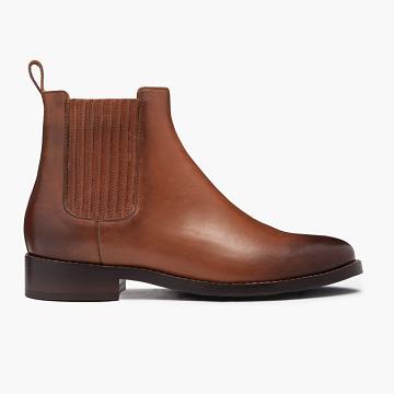 Stivaletti Chelsea Thursday Boots Dreamer Pelle Donna Caffè | IT187ILH